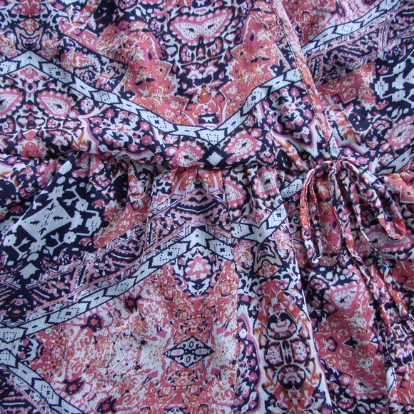 Band of Gypsies Boho Blousy Lined Shorts Romper - Picture 4 of 8